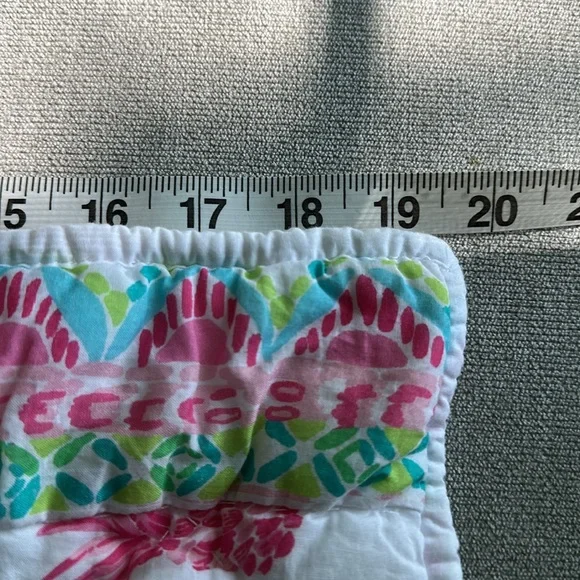 Never used Lilly Pulitzer colorful patchwork throw pillow sham - Picture 7 of 7